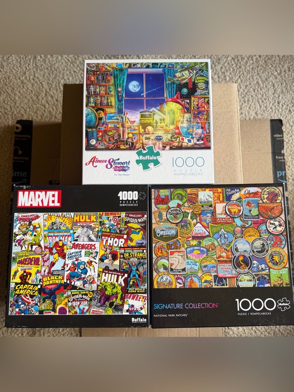 3 Buffalo puzzles 1000 piece